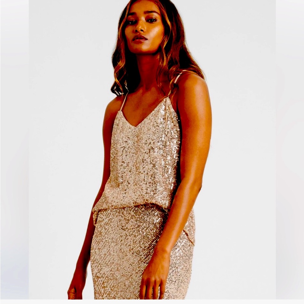 Banana Republic Gold Sequin Tank
